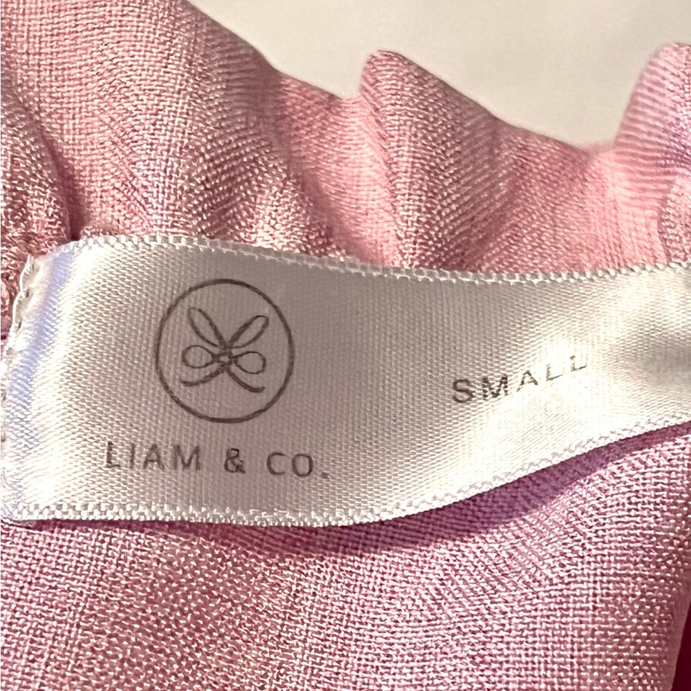 Liam & Co. Pink Ruffle Sleeve Blouse - Picture 4 of 4
